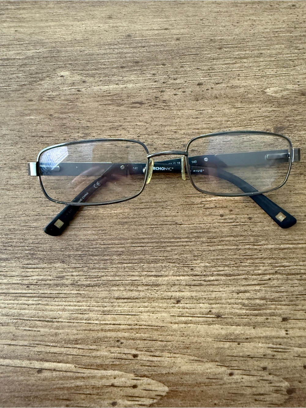 Marchon NYC Men’s Stone Street 033 Metal Black FRAMES ONLY 53-18-140